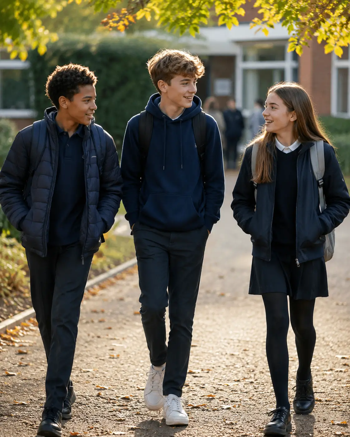 UK secondary school students in Years 7 to 9 working through KS3 subjects