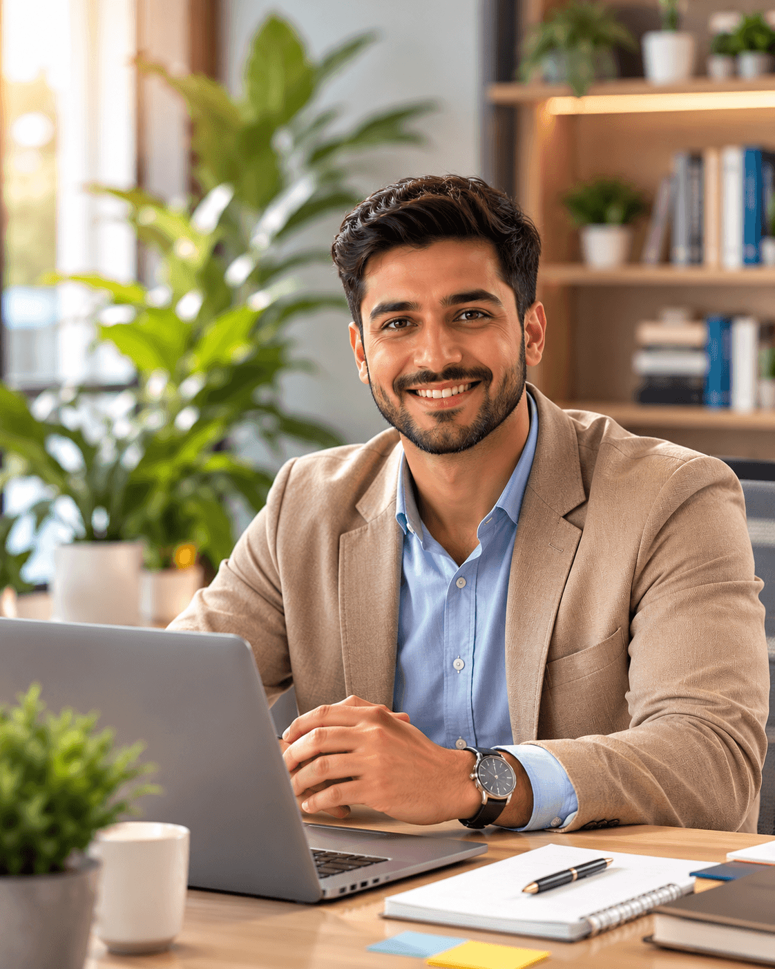Online tutor helping a student through a live lesson